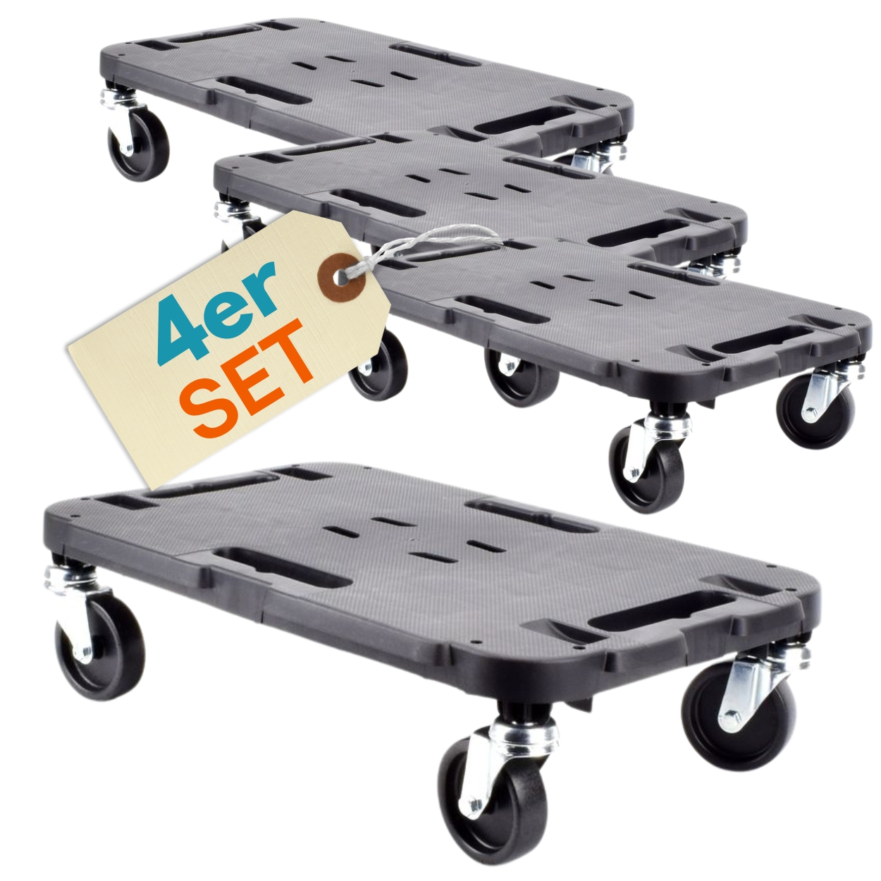 4pcs Set Of Transport Rollers, Rolling Board, Workshop Plant Rolling Boards, Flat Plant Rollers, Angular Transport Aid With Rollers 48