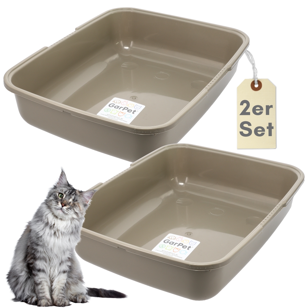 Set Of 2 Large Cat Litter Boxes