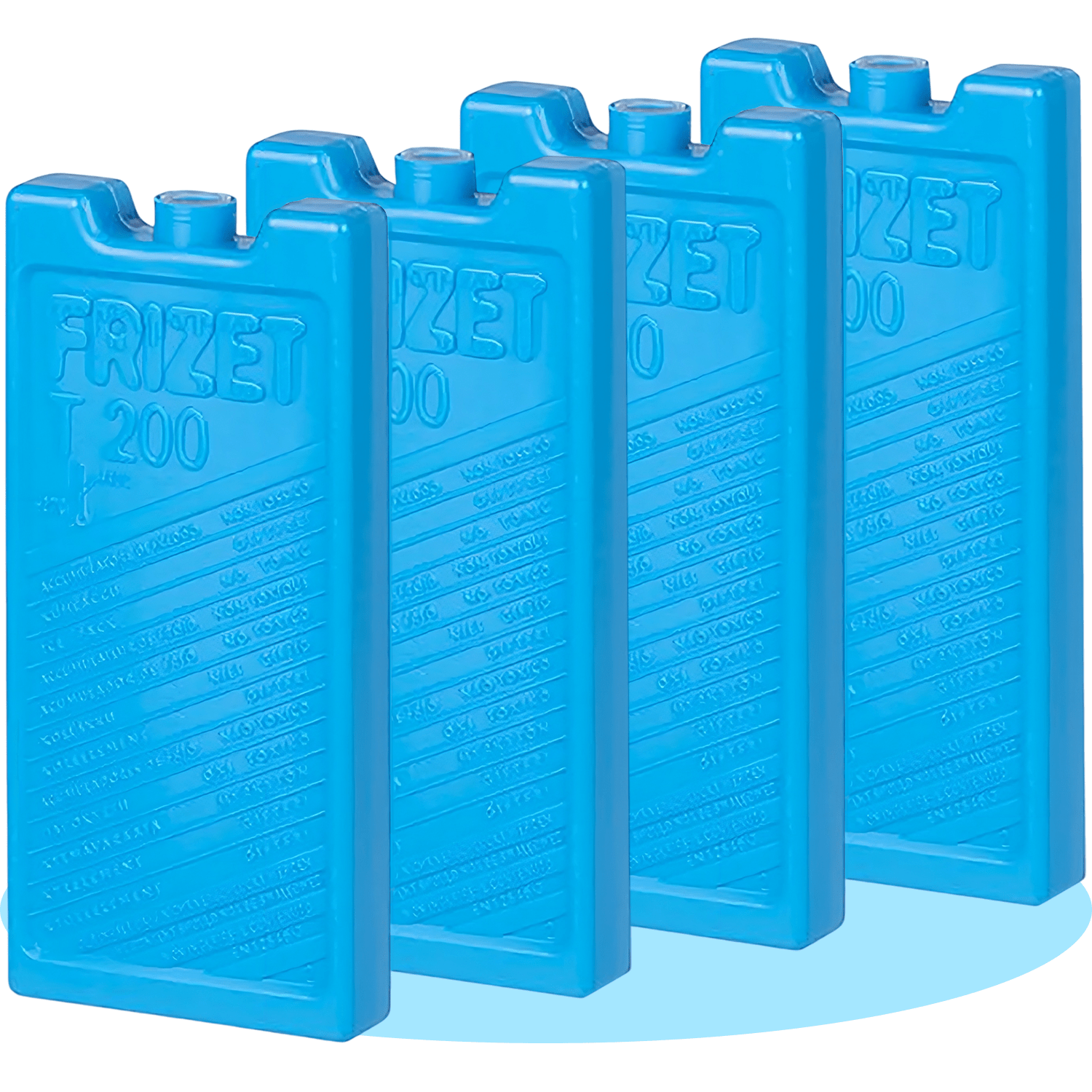 FRIZET Acumulador de Frío Hielo de 200ml de Capacidad, Reutilizables, Ideales para Neve...