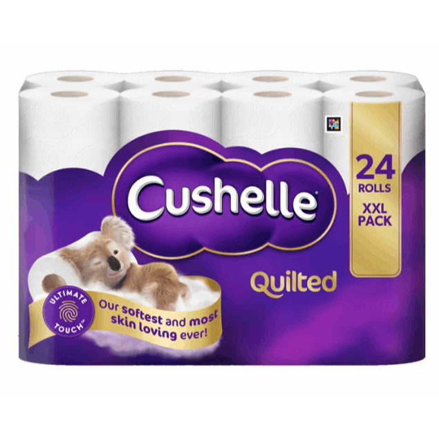 TEMU Cushelle Quilted 3-ply Toilet Tissue, 24 Pack (157 Sheets)