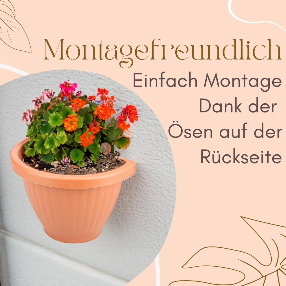 4er set blumentopf wand blumentopf wandmontage
