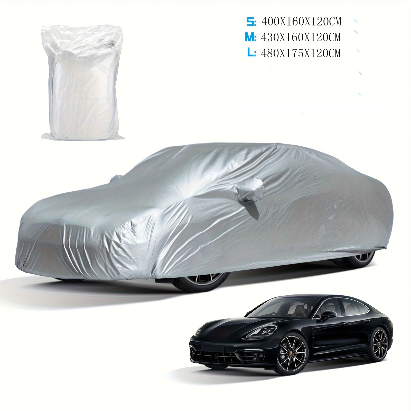 imagen del artículo   para coche con protección   para todo  , cubierta resistente al polvo para vehículos,   universal para    , resistente a los rayos uv, cubierta   para coche completo para exteriores a prueba  ,   tu coche contra    