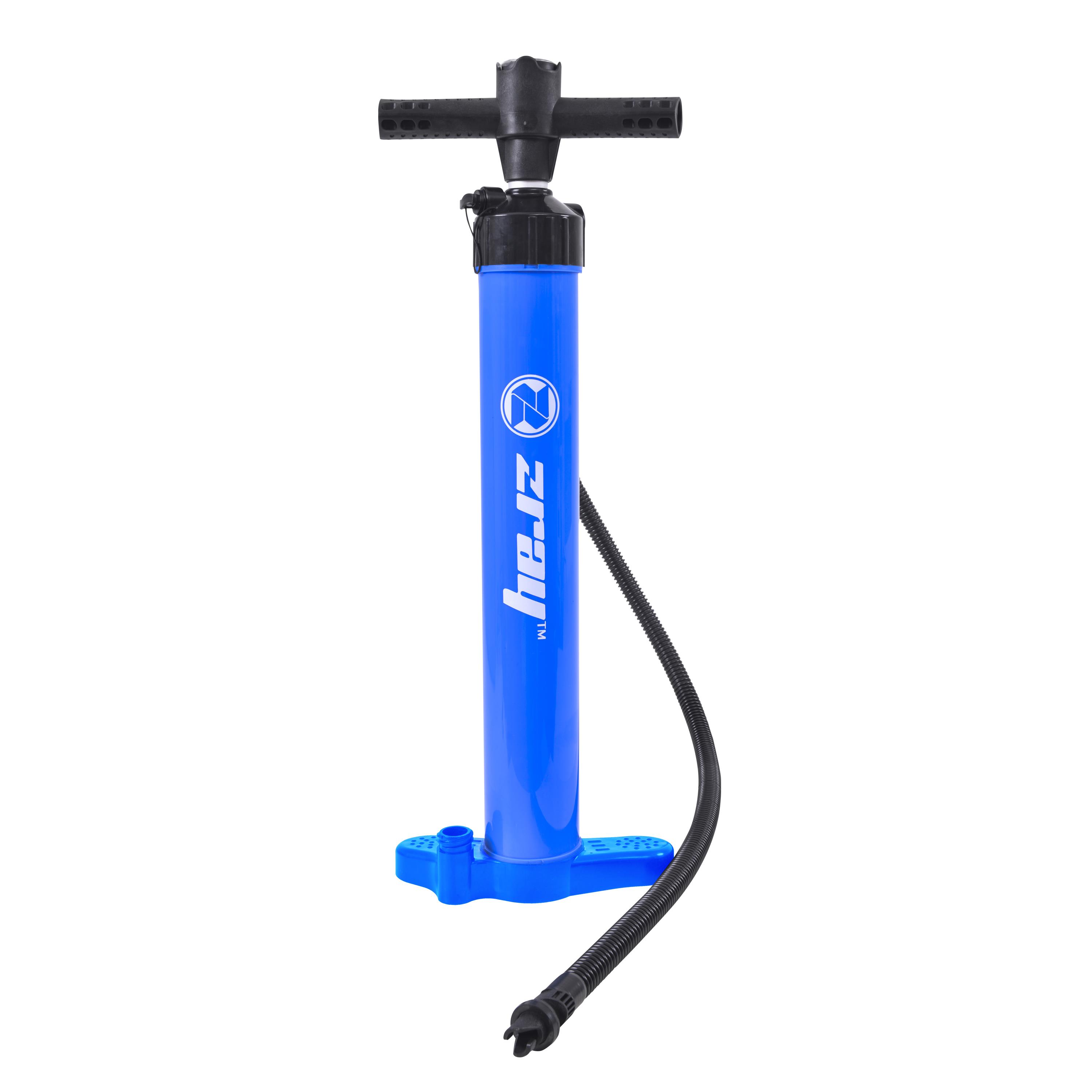 Zray Sup Accessories Double Pump For Stand Up Paddle Board & Kayak With Pressure Gauge 19psi Blue