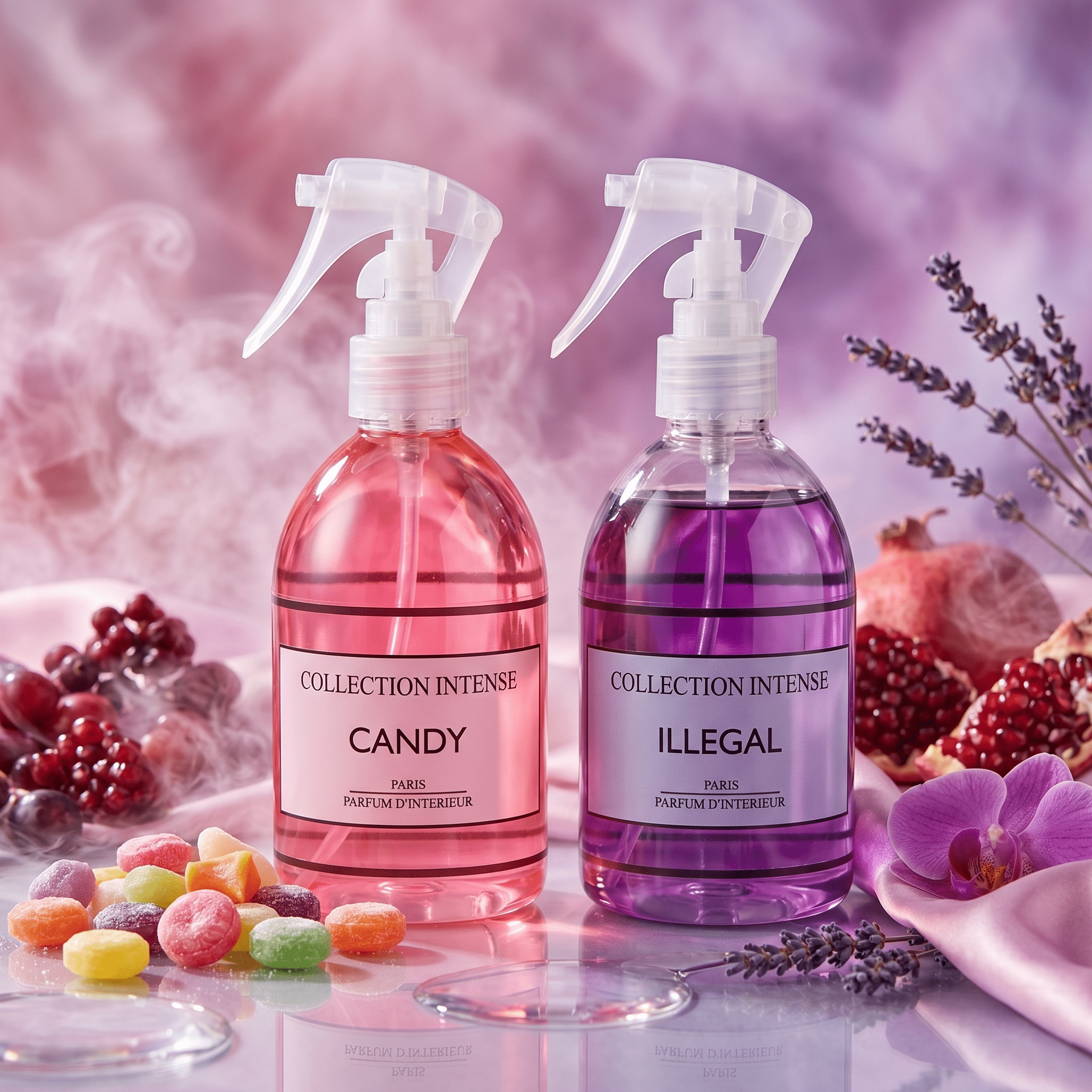 TEMU Coffret de parfum d’intérieur CANDY250ml + ILLEGAL 250ml