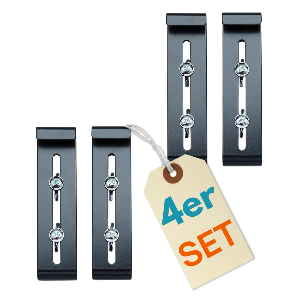 Image of 4pcs Set Of Flower Box Holders For Window Sills Without Drilling, Invisible Fastening, Suitable For Window With A Window Sill, .