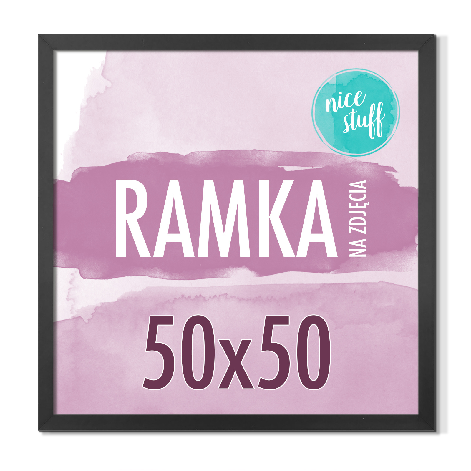TEMU Photo Frame 50x50 Square Photo Frame 50x50 Black Mdf Photo Frame