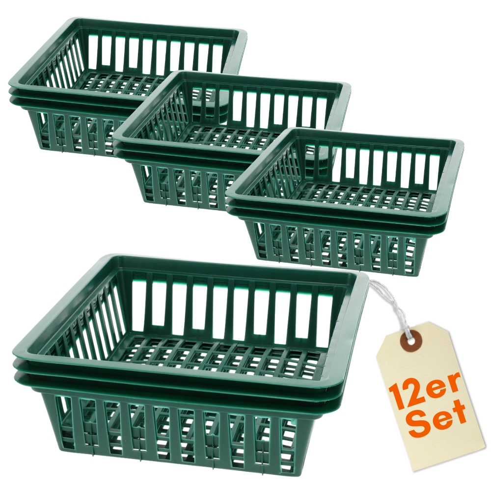 Image of 12-piece Set Planting Baskets For Flower Bulbs, Planting Trays, Tulip Bulb Planters, Flower Bulb Planting Baskets For Tulip Bulbs, Autumn Planting, 28 X