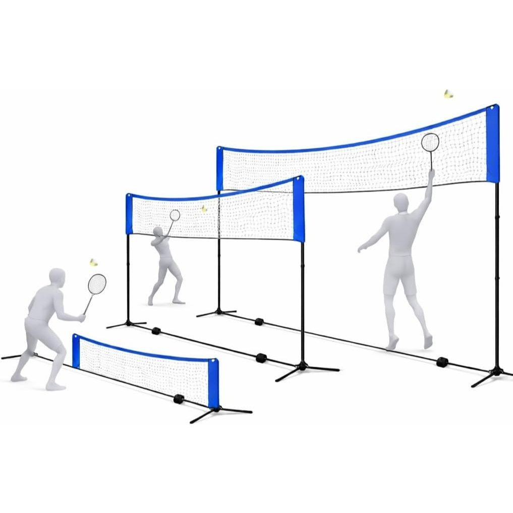 Tk Badminton Net 3.1 M With Height-adjustable Stand & Carry Bag – Foldable Sports Net For Tennis, Volleyball, Beach Volleyball & Shuttlecock