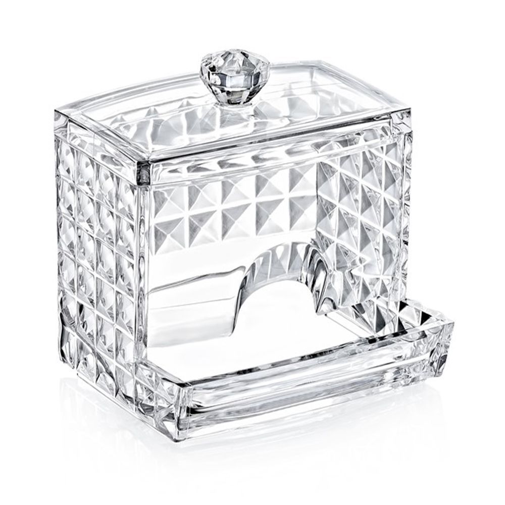 TEMU VORTEX Organizador de maquillaje transparente - guarda bastoncillos , Compacto elegante y fácil de limpiar