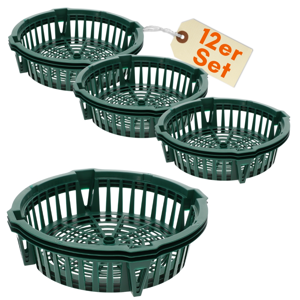 12-piece Set Planting Baskets For Flower Bulbs, Planting Trays For Tulip Bulbs, Flower Bulb Planters, Planting Baskets With Root Protection Against , 30 Cm