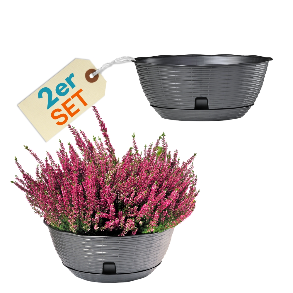 Image of Plant Pot Flower Pot Plant Pots For Outdoor Bonsai Pot Plant Pot Round Including Saucer Grave Pot 40 Cm