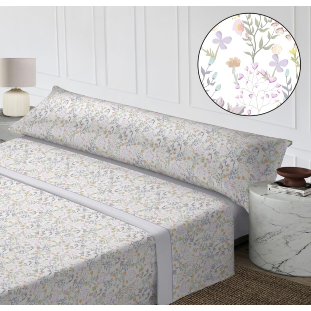 TEMU Sábanas Estampadas Verano, Juego 3 Piezas Microfibra. Sábanas Fino, , Ajustable y Transpirable. Medida disponible 135/150