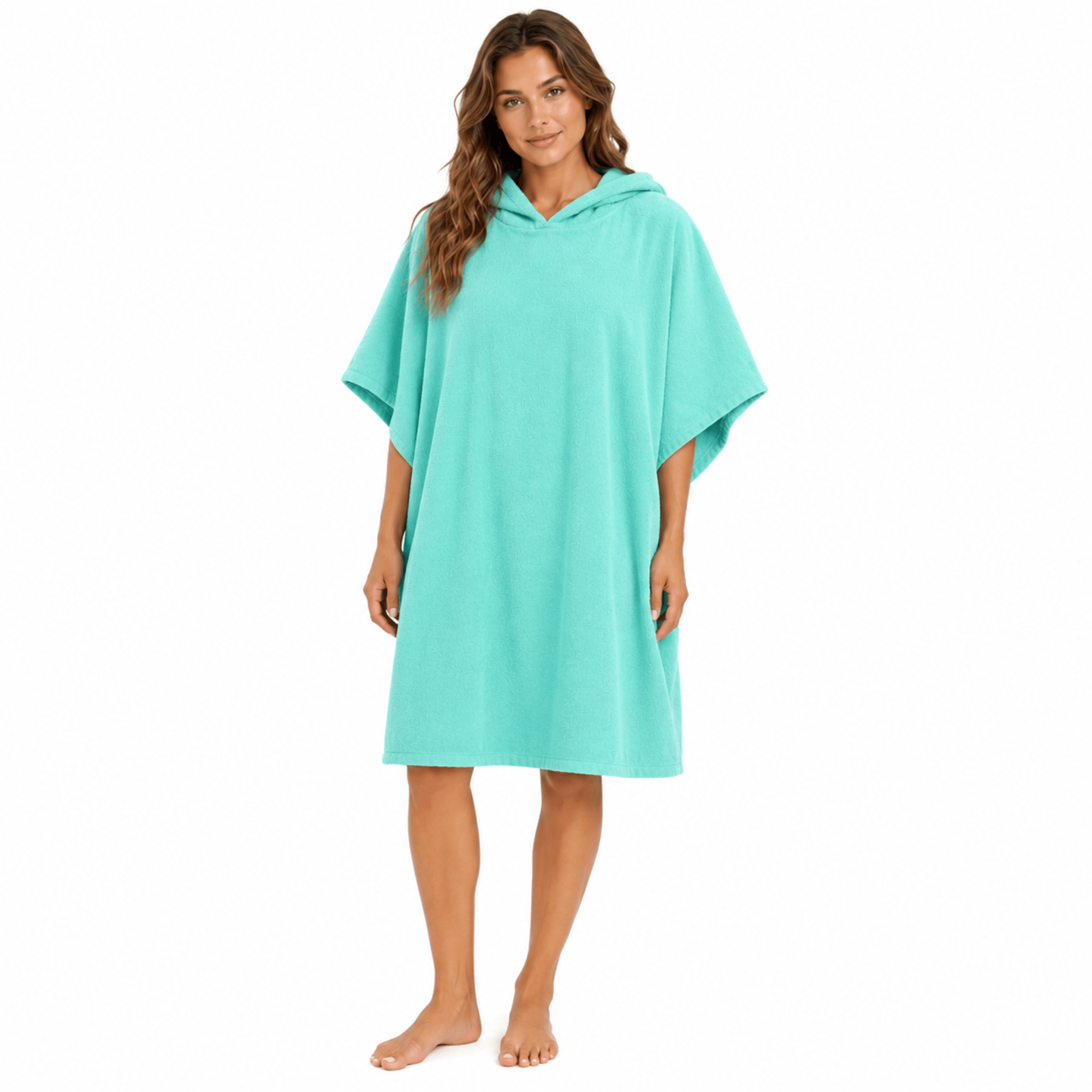 TEMU Adult Hooded Beach Poncho Towel – Sand Free Quick Dry Changing Robe, Soft Absorbent Lightweight Terry Cover Up For Swimming, Surfing, Camping,