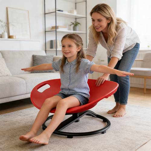 item picture durable plastic swivel sensory chair oval eggshell design non slip base office stool training and equipment suitable for training home use balance and focus enhancement exercise chair wave cushion