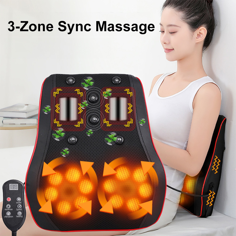 Image of Massagre Back Neck, Neck Massagre With Heat, Shiatsu Back Massagre, 3d Kneading Massagre Cushion For Neck, Back, Shoulder, Legs, Gifts For Mum, Dad, Women