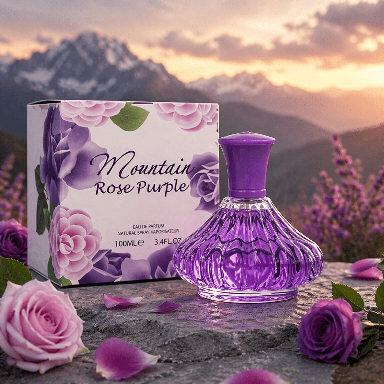 TEMU Perfume For Ladies – Purple Pour Femme 100ml Sweet Composition Designed As A Perfume For Woman With A Elegant Character, This Ladies Perfume
