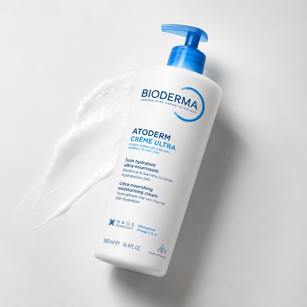 Bioderma Crème Ultra Moisturizing Body Cream 200ml For Dry & , 24h Hydration