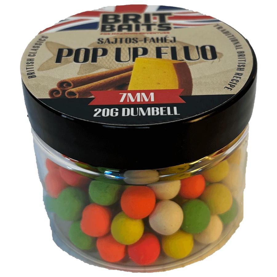 Image of Britbaits Pop Up Fluo 5xcolor Mix Käse-zimt 7 Mm