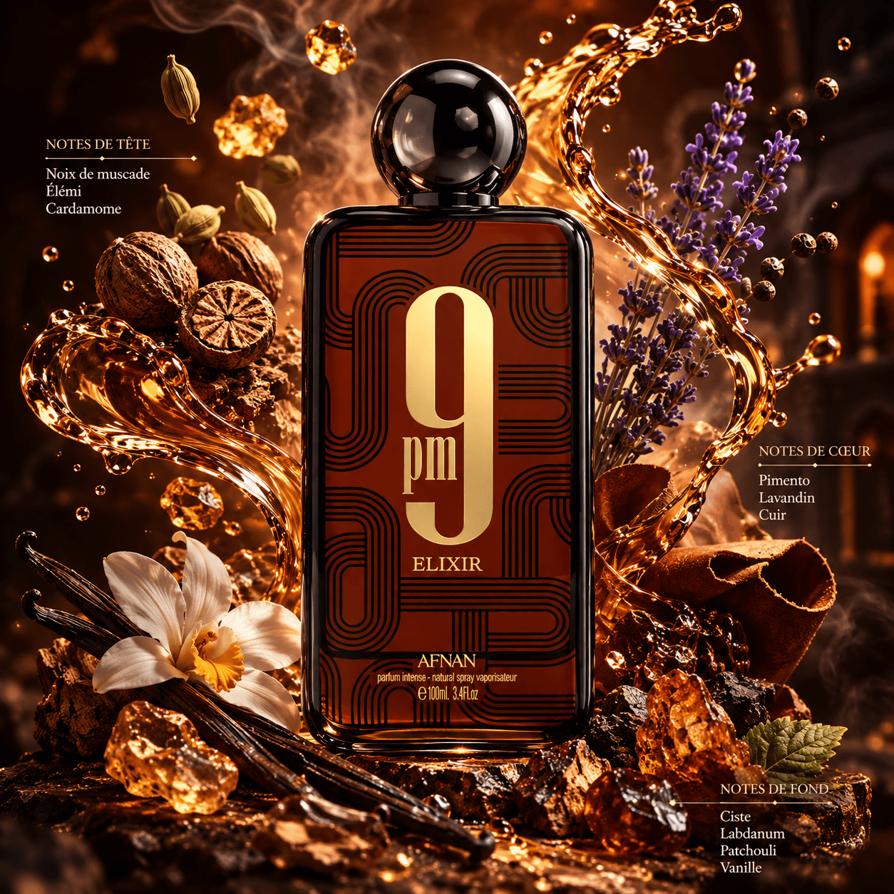 Afnan Eau De Parfum 100ml For Men – Spicy, Leather, Patchouli & Vanilla Notes