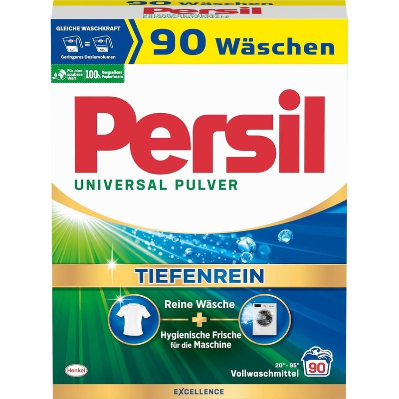 Persil Universal Powder Deep Clean Heavy-duty Laundry Detergent | 90 | Hygienic Freshness | White | From 20°c
