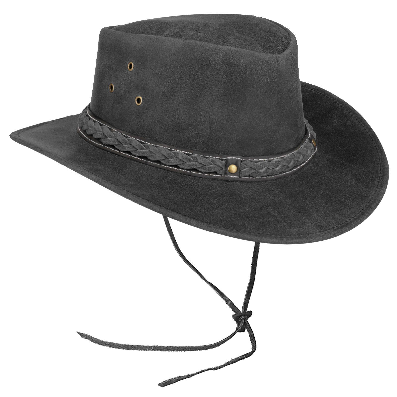 TEMU Genuine Leather Cowboy Hat For , Handcrafted Western Outback Style, Lightweight Wide Brim Vintage Design, + Casual Wear + Cowgirl/cowboy Hat +