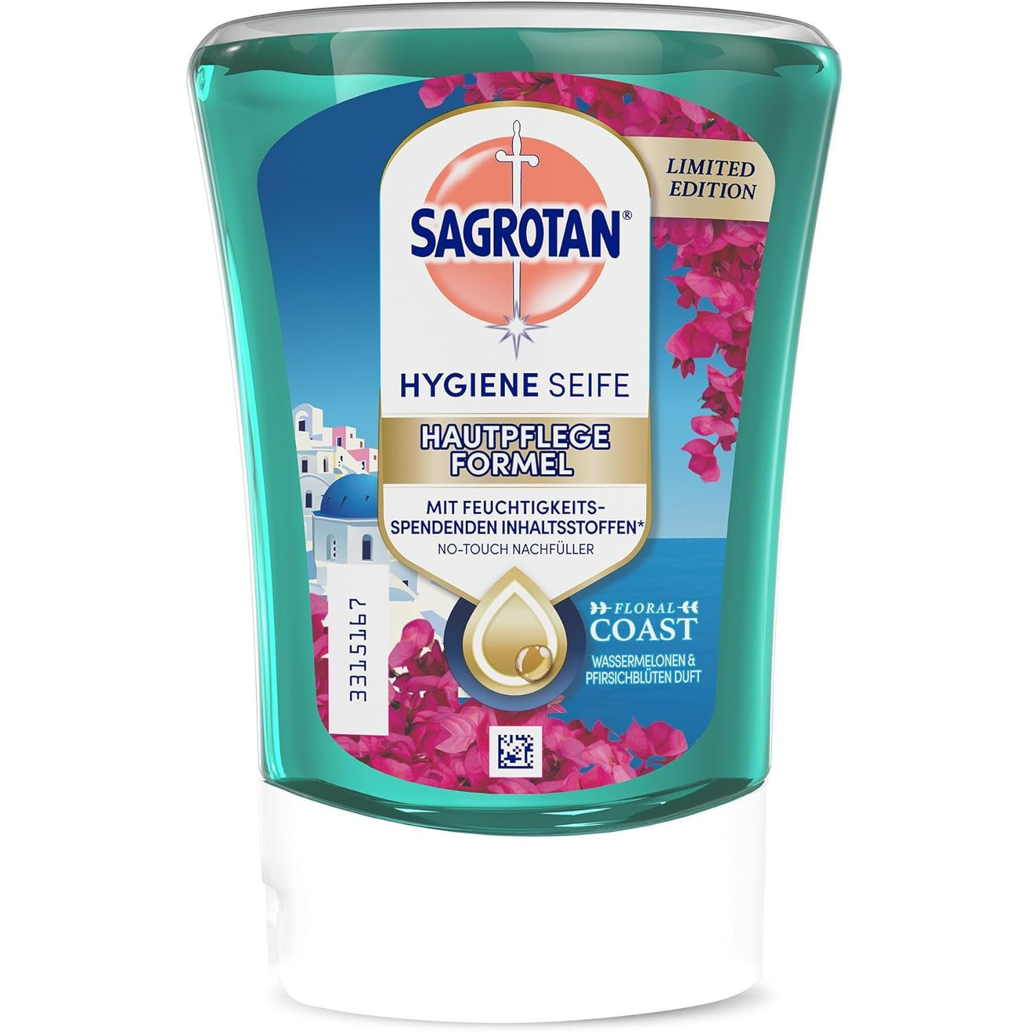 Sagrotan Refill For Soap Dispenser 3 X 250 Ml Hand Soap Floral