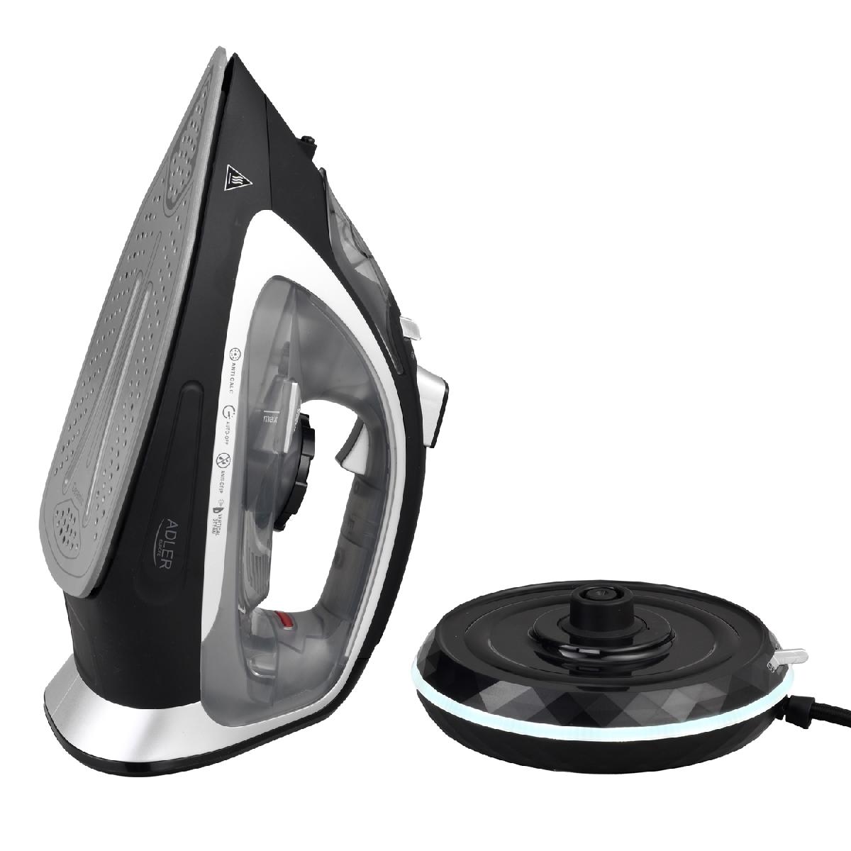 Wireless Steam Iron 2800 Watt Black Ad 5043