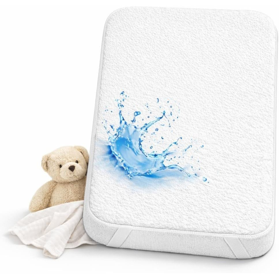 Image of Fitted Sheet - Waterproof Mattress Protector For Crib
