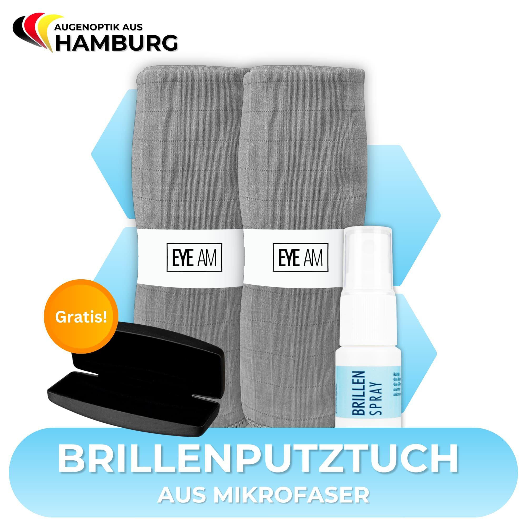 I Am Microfiber Cloth For Glasses In Optician Quality | 40x40cm | Including Free Glasses Case