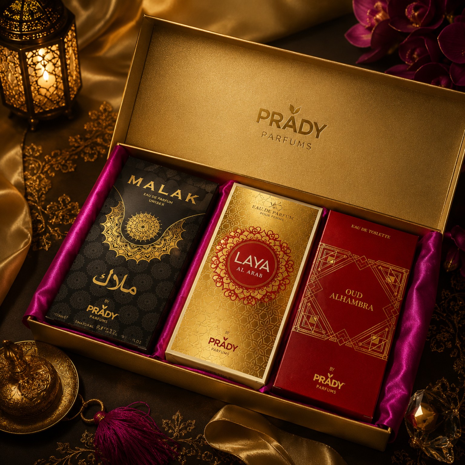 TEMU Pack 3 Perfumes Árabes Unisex 100 ml – , Al Arab y Oud Alhambra | Estuche de Regalo Premium