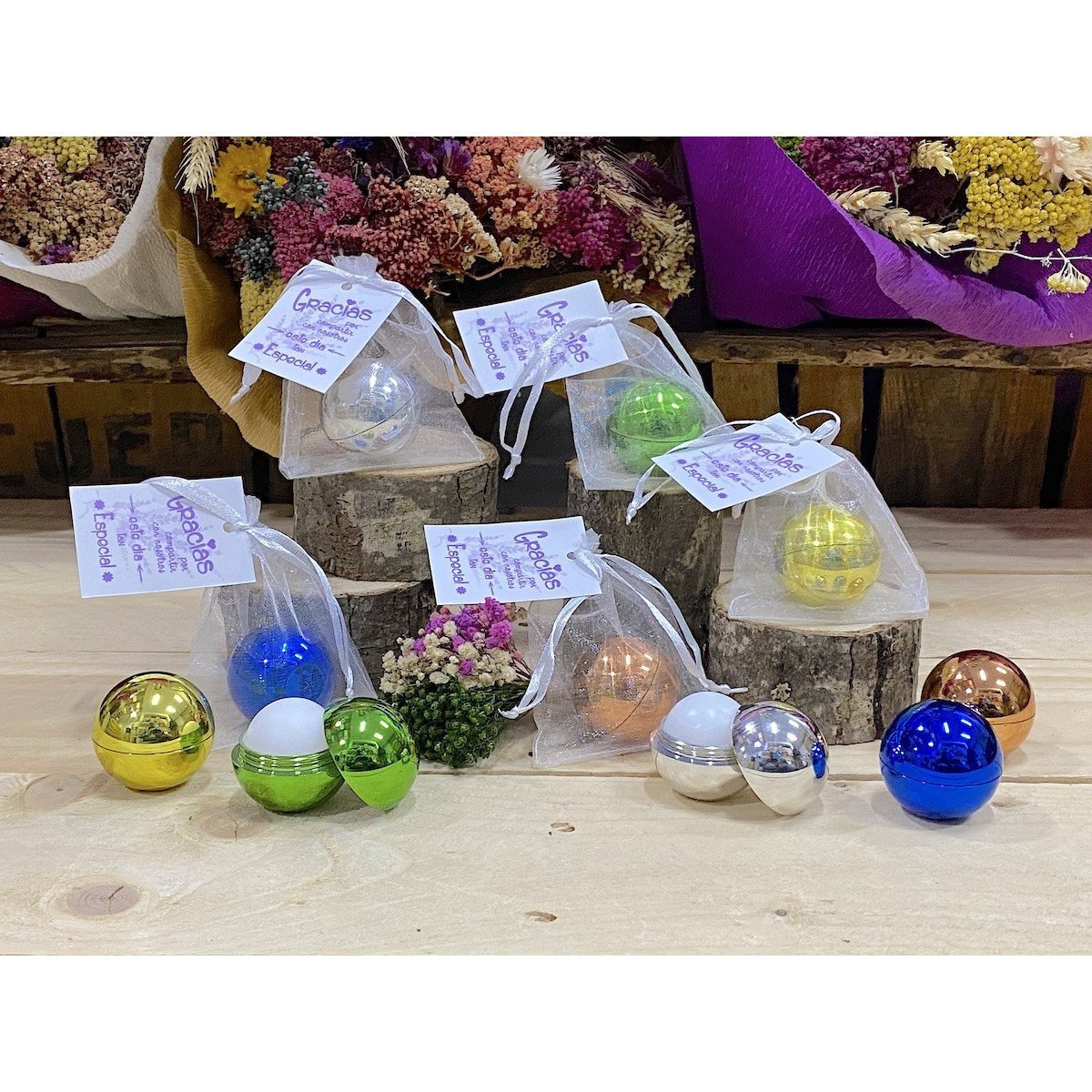 TEMU de 10 Regalos originales para invitadas de boda, comuniones, bautizos, - Presentados con bolsa de organza y tarjeta de agradecimiento - Gracias