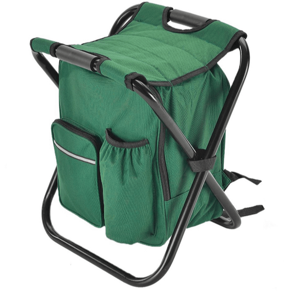Fishing Chair With Backpack Folding Bag 3in1 Green Backpack