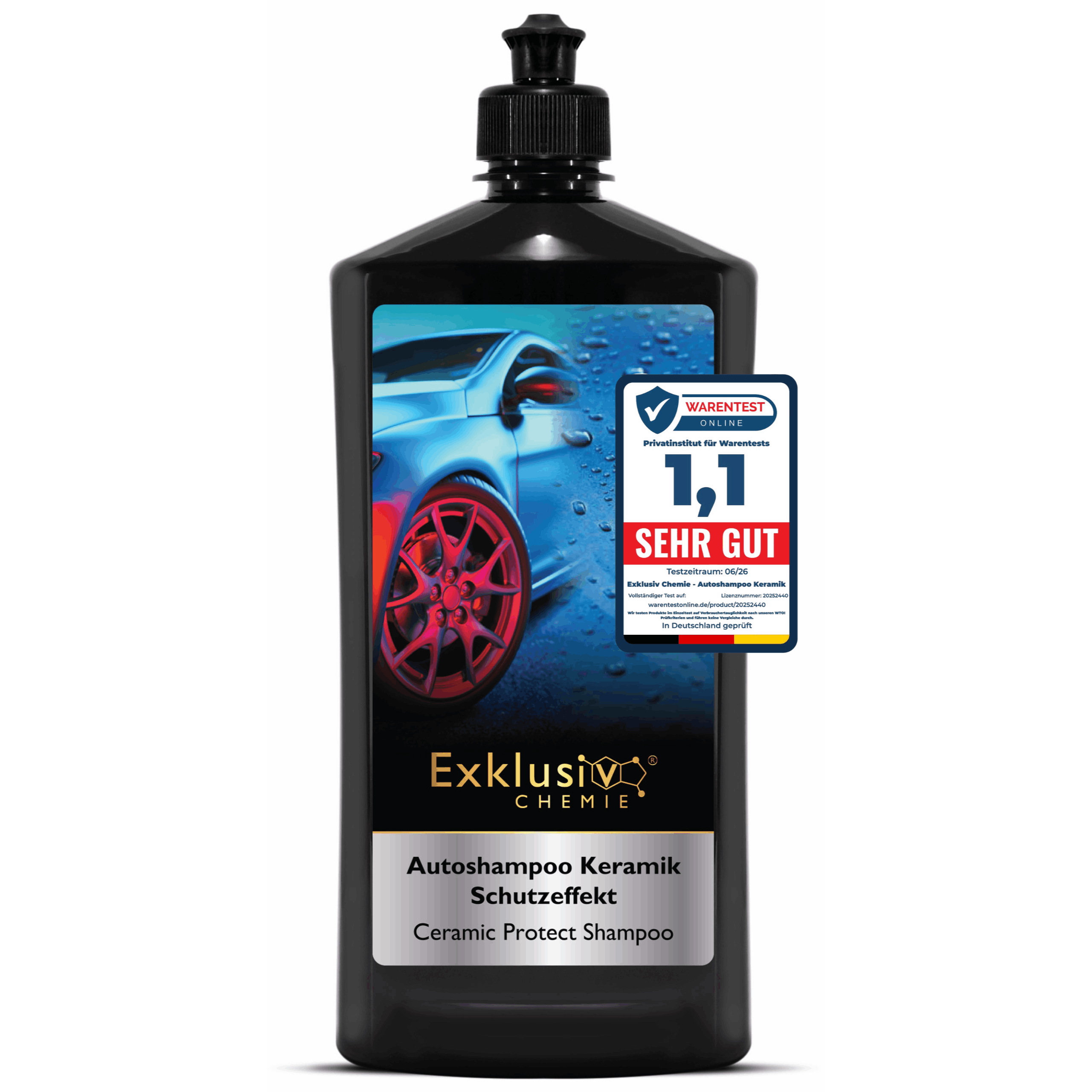 Image of Ceramic Protection Car Shampoo 750ml | Concentrated Car Shampoo With Water Beading Effect | Car Cleaner With Ceramic Sealant Effect | Water & Dirt Repellent For All Car Exterior Parts