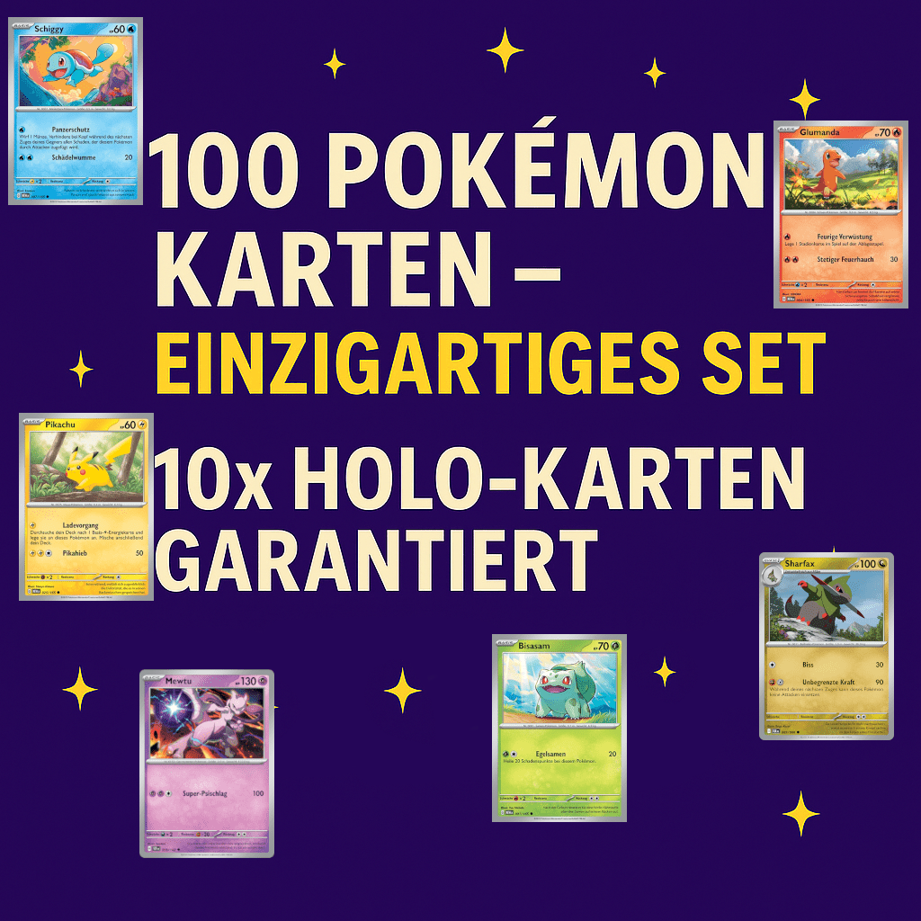 100 Cards Including 10 Holos - German