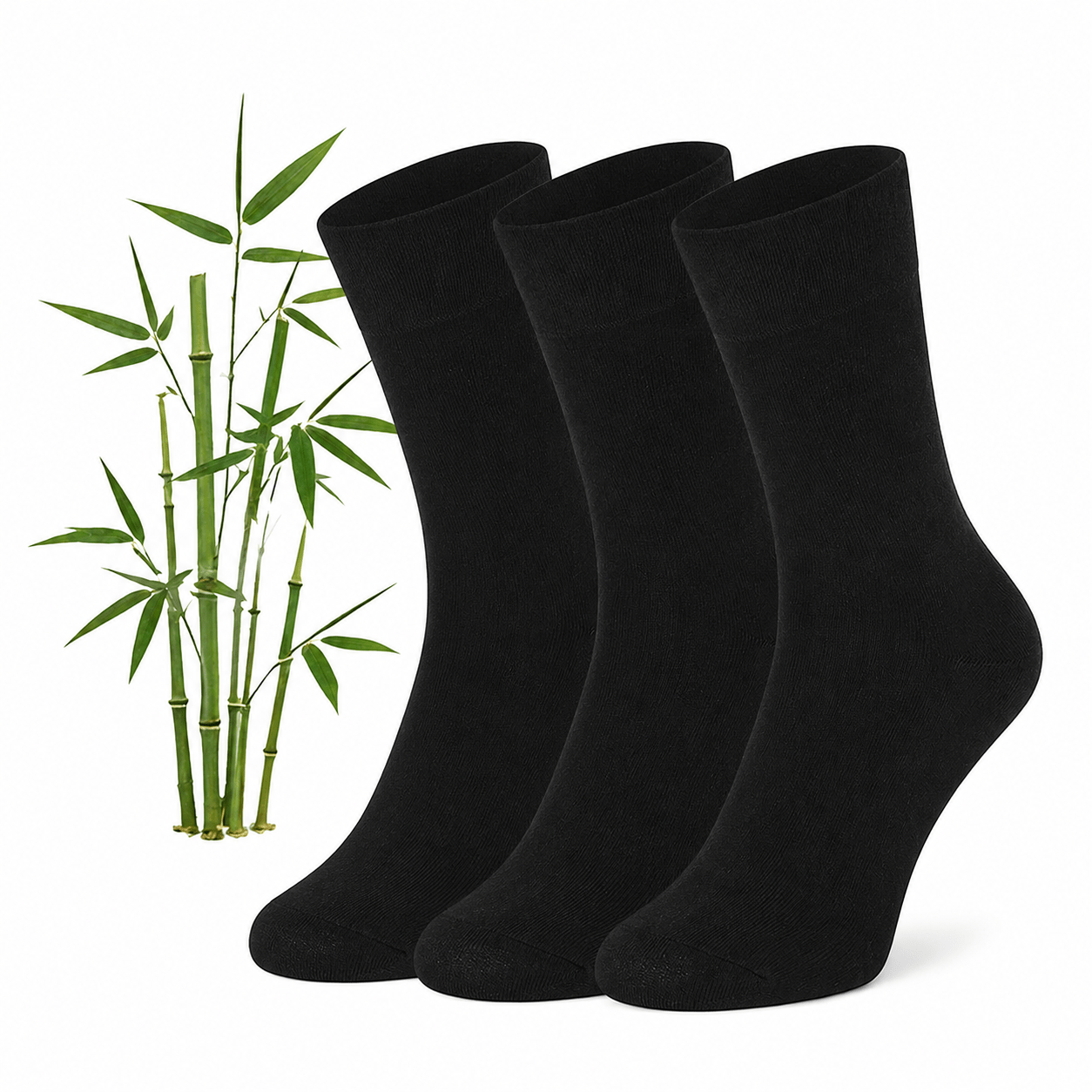 TEMU Wazzi Bamboo Socks For Men, Women, And Kids – 3 Pairs, Long, Breathable, Odor-resistant, Soft, And Durable For Work And Everyday Use