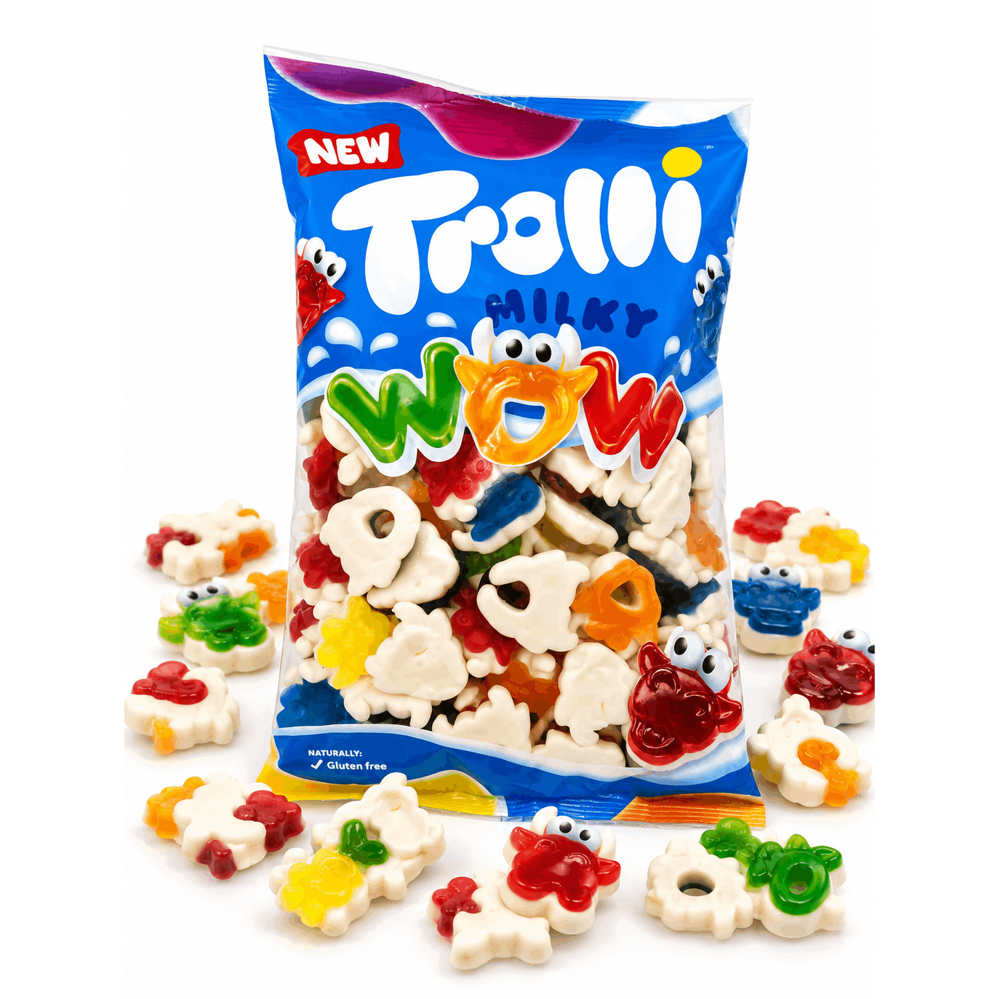 1000 G / 1 Kg Trolli Milky Wow Foam Gummies Gummy Bears