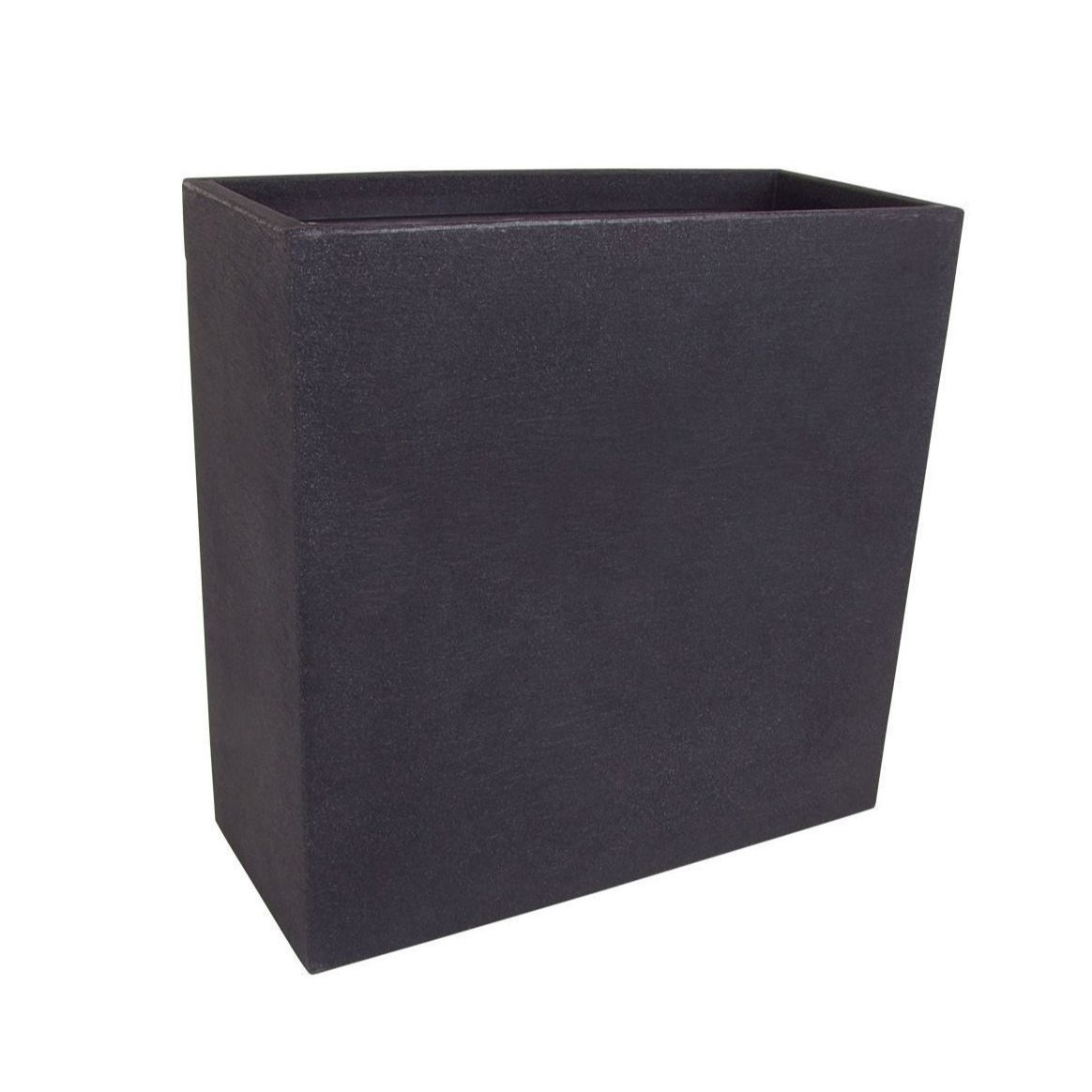 Xxl Square Plastic Planter - / 60 X - Cube Flower Pot Look