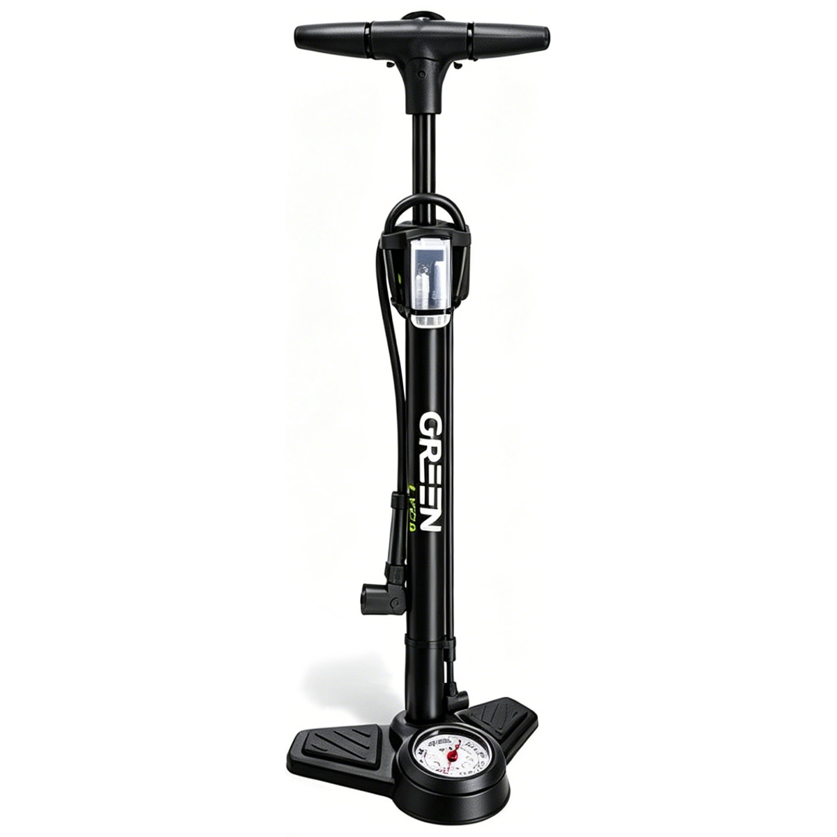 Image of Floor Bicycle Pump - This Bicycle Pump Includes Pressure Gauge And Adapter, And Is Suitable For Motorcycles, Electric Bicycles, Cars, And Sports Equipment, Balloons.