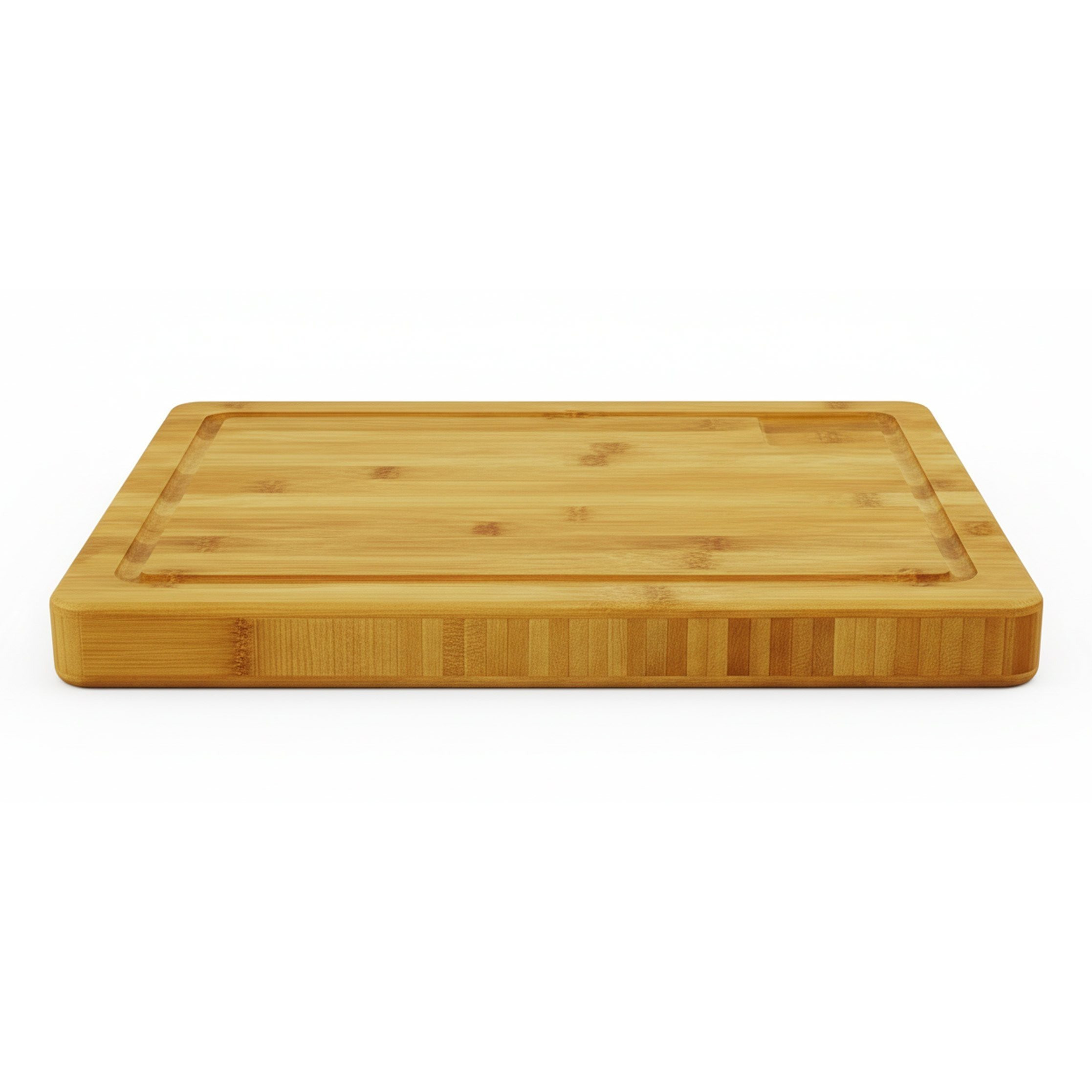 : Massive Bamboo Cutting Board, , And Handy, In Natural Design, 39 X 28 X 3 Cm, 2.2 Kg
