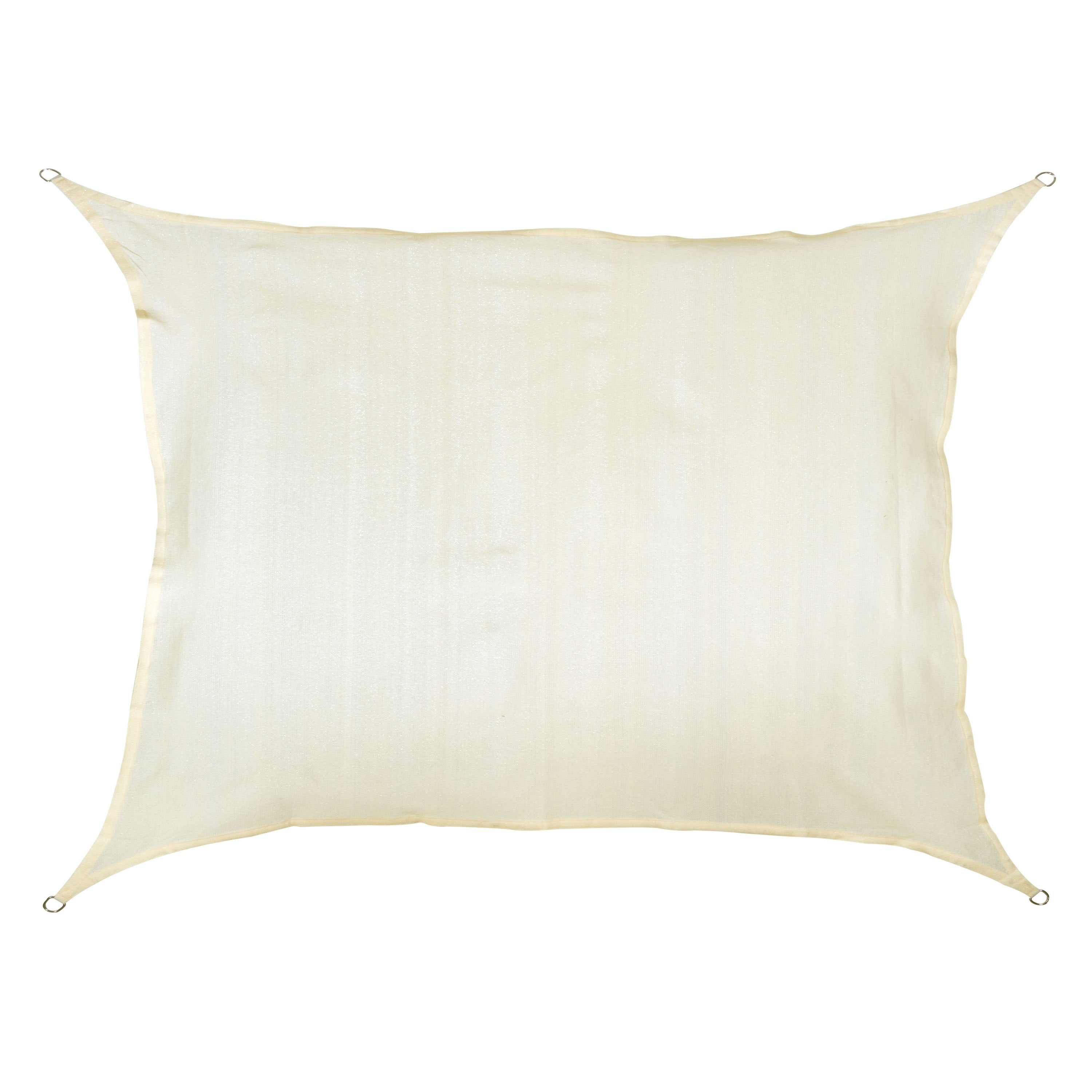 Sun Sail 3x4 Rectangular - Cream - Breathable, Water-permeable Sun Protection - Uv Protection For Garden, Terrace, Camping