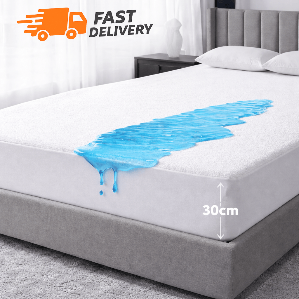 TEMU de almohada de algodón tejido de ajustada para protector de colchón, con bolsillo ajustable de 30 cm de profundidad, cubrecama de adecuado para