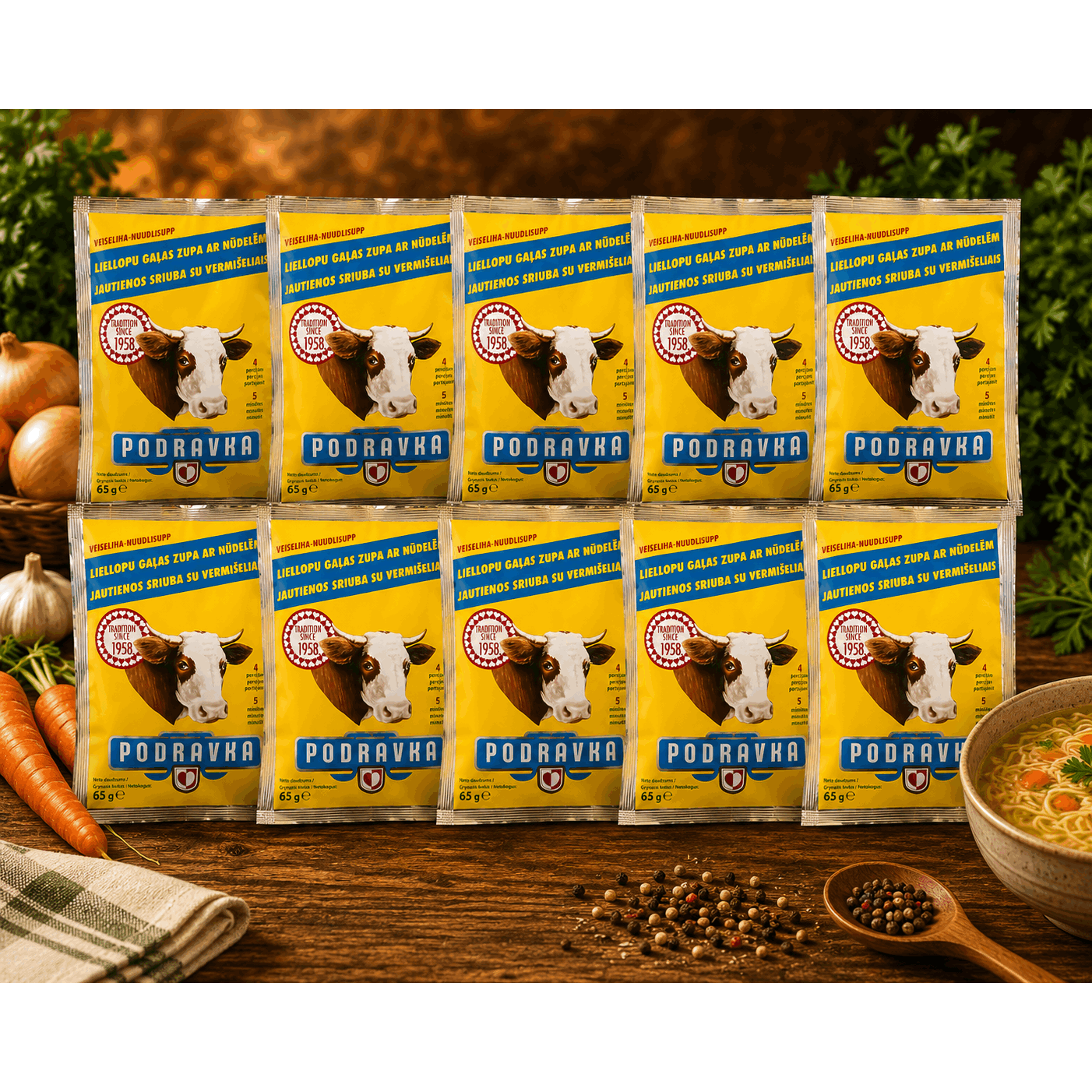 Podravka Instant Beef Noodle Soup 65 G