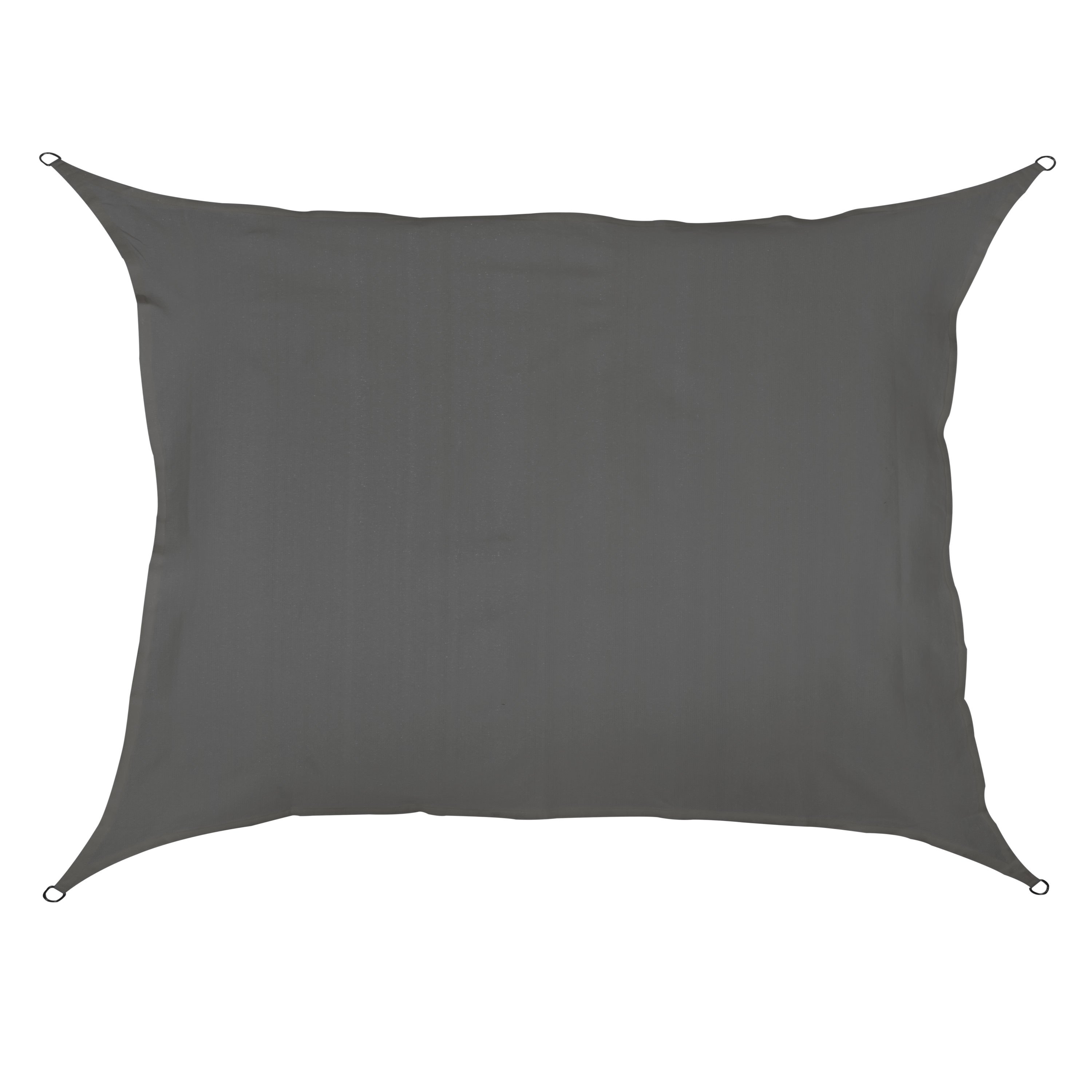 Sun Sail 3x4 Rectangular - Gray - Breathable Sun Protection Water Permeable - Uv Protection Camping