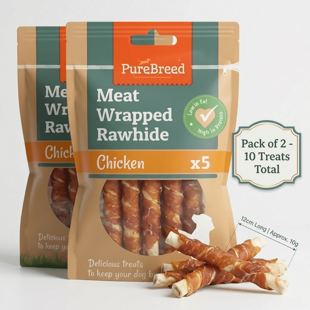 TEMU Pack Of 10/25/50 Of Dog Training Rawhide Treats For Puppies And Adult Dogs, Reward Snacks For Obedience Training.