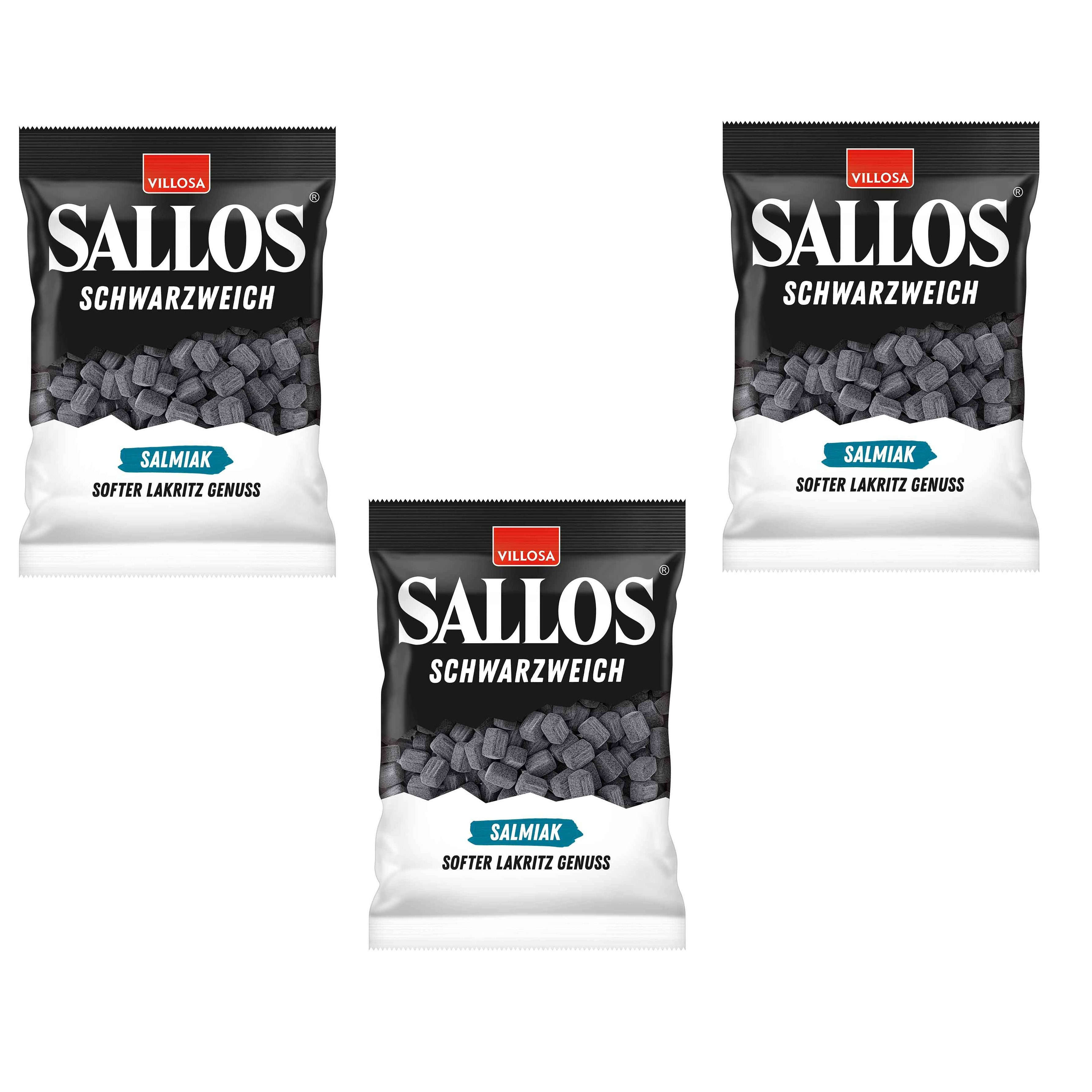 Sallos Black Soft Licorice 3x200g