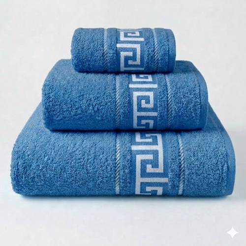 towel game 100 3pcs bathroom towel hand towel and shower towel ultra absorbent with elegant lunar design premium bathroom set
