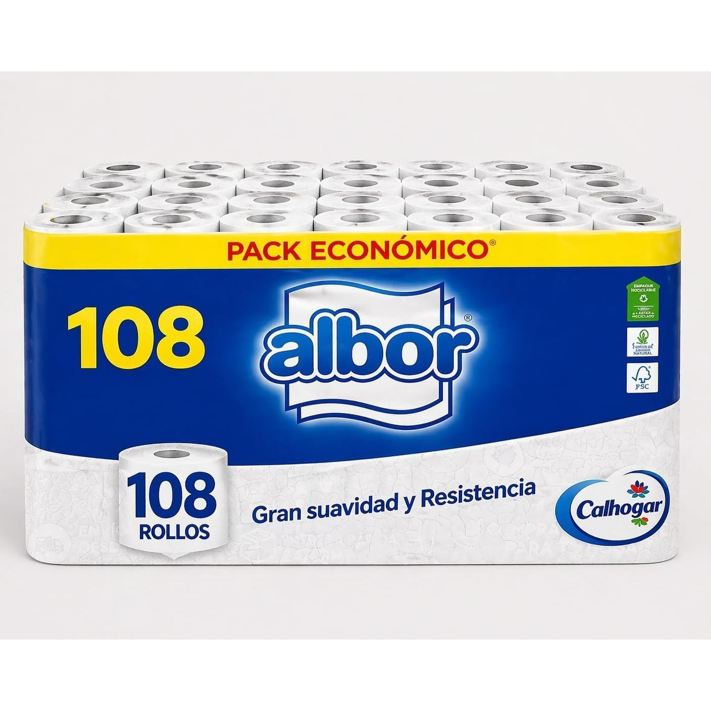TEMU Colhogar albor , XXL 108 Rollos Papel Higiénico WC - Olvídate de Comprar por Meses
