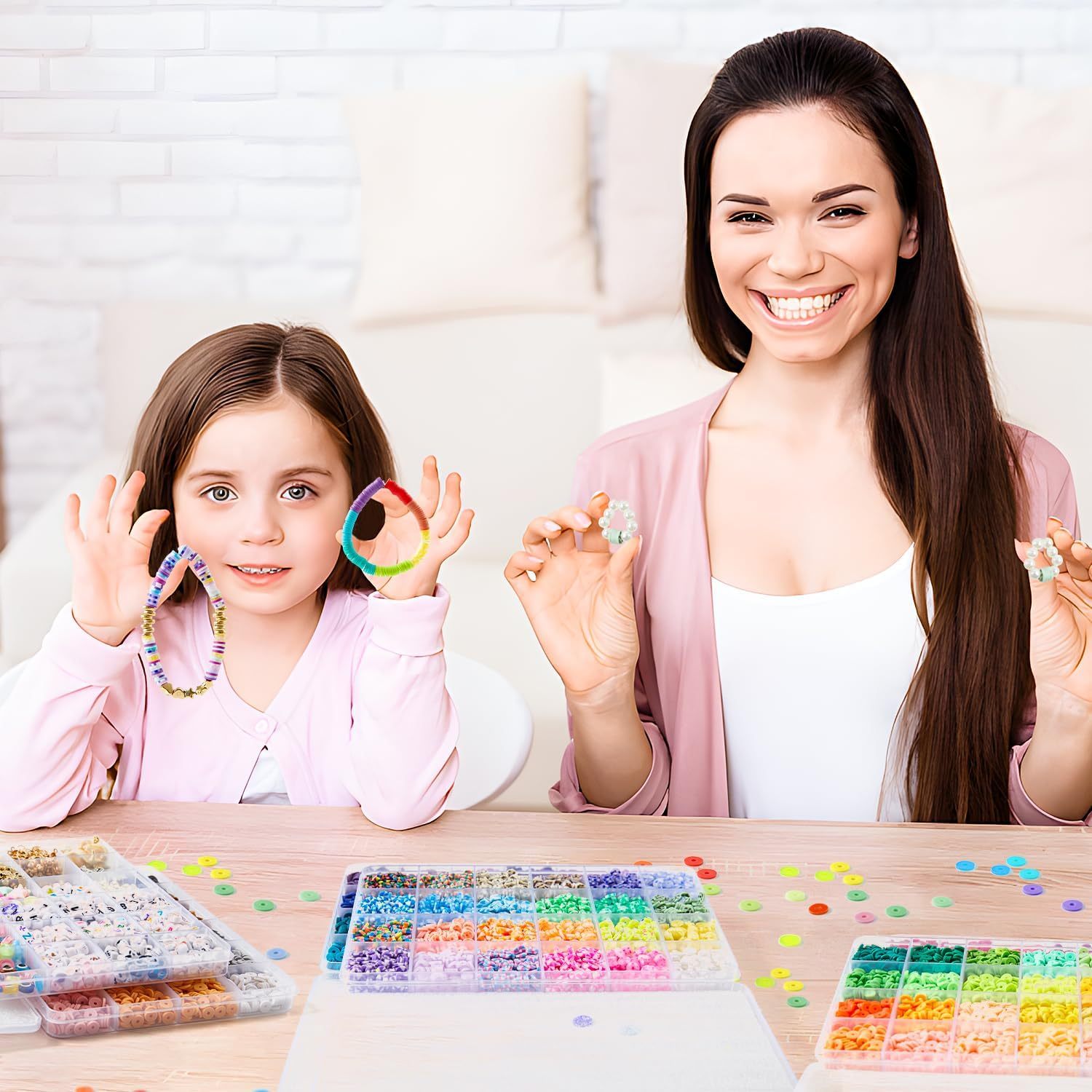 Clay Beads for Bracelet Making Kit, Creative Gift