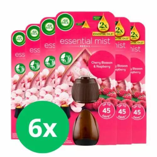 Air Wick Oil Refill Bottle - Cherry And Raspberry - 6 X 20ml Fragrance Oil Set