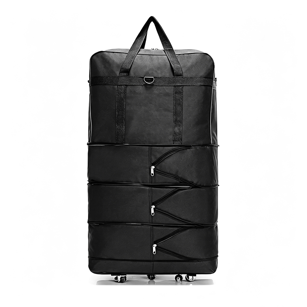 Large Expandable Travel Bag With Wheels 75 Cm – 3-stage Adjustable, 600d Oxford Fabric, Foldable
